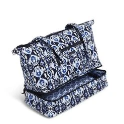 Vera Bradley Cotton Deluxe Tote Travel Bag, Ikat Island -Fashion Bag Store 51zSyxuvZwL