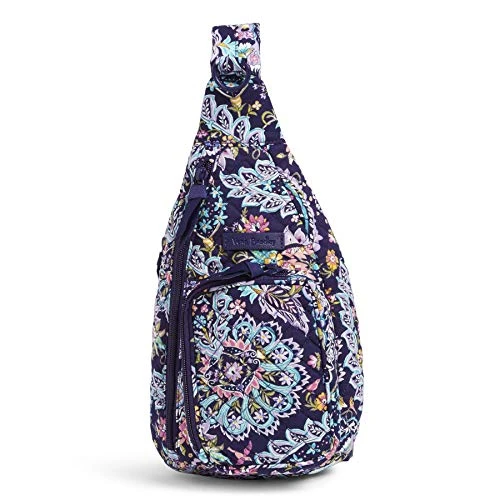 Vera Bradley Women's Signature Cotton Mini Sling Backpack, French Paisley, One Size 3 Vera Bradley Women's Signature Cotton Mini Sling Backpack, French Paisley, One Size