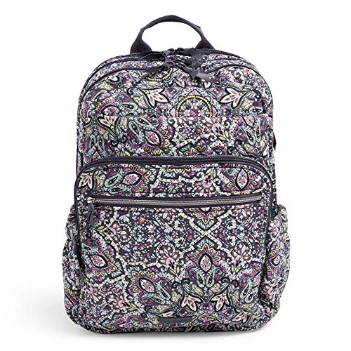 Vera Bradley Women's Signature Cotton XL Campus Backpack, Bonbon Medallion, One Size 3 Vera Bradley Women's Signature Cotton XL Campus Backpack, Bonbon Medallion, One Size