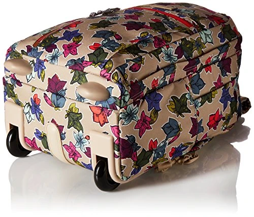 Vera Bradley Women's Lighten Up Rolling-Backpack, Falling Flowers Neutral 6 Vera Bradley Women's Lighten Up Rolling-Backpack, Falling Flowers Neutral - Image 4