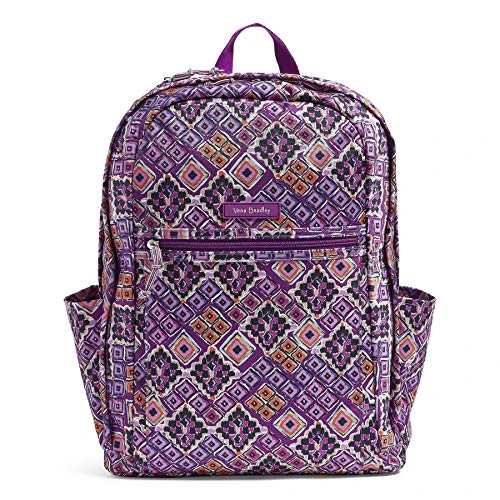 Vera Bradley Women's Lighten Up Grand Backpack, Dream Diamonds 3 Vera Bradley Women's Lighten Up Grand Backpack, Dream Diamonds