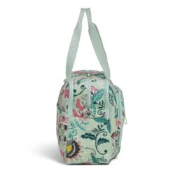 Vera Bradley Signature Cotton Deluxe Weekender, Mint Flowers -Fashion Bag Store 71RfnMUCV2L