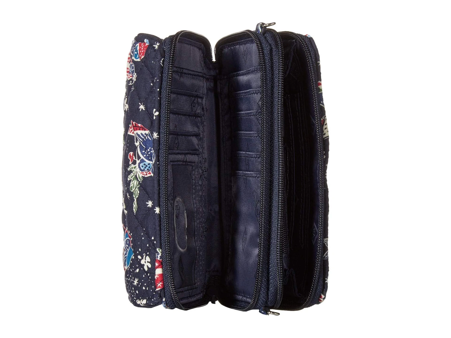 Vera Bradley Women's Iconic RFID All-In-One Crossbody Holiday Owls One Size 5 Vera Bradley Women's Iconic RFID All-In-One Crossbody Holiday Owls One Size - Image 3