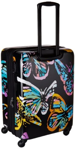 Vera Bradley Hardside Large Spinner, Butterfly Flutter Black -Fashion Bag Store 812SX9kFK1L