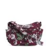 Vera Bradley Women's Signature Cotton On The Go Crossbody Purse, Bordeaux Blooms, One Size -Fashion Bag Store 81DcYGJXDYL