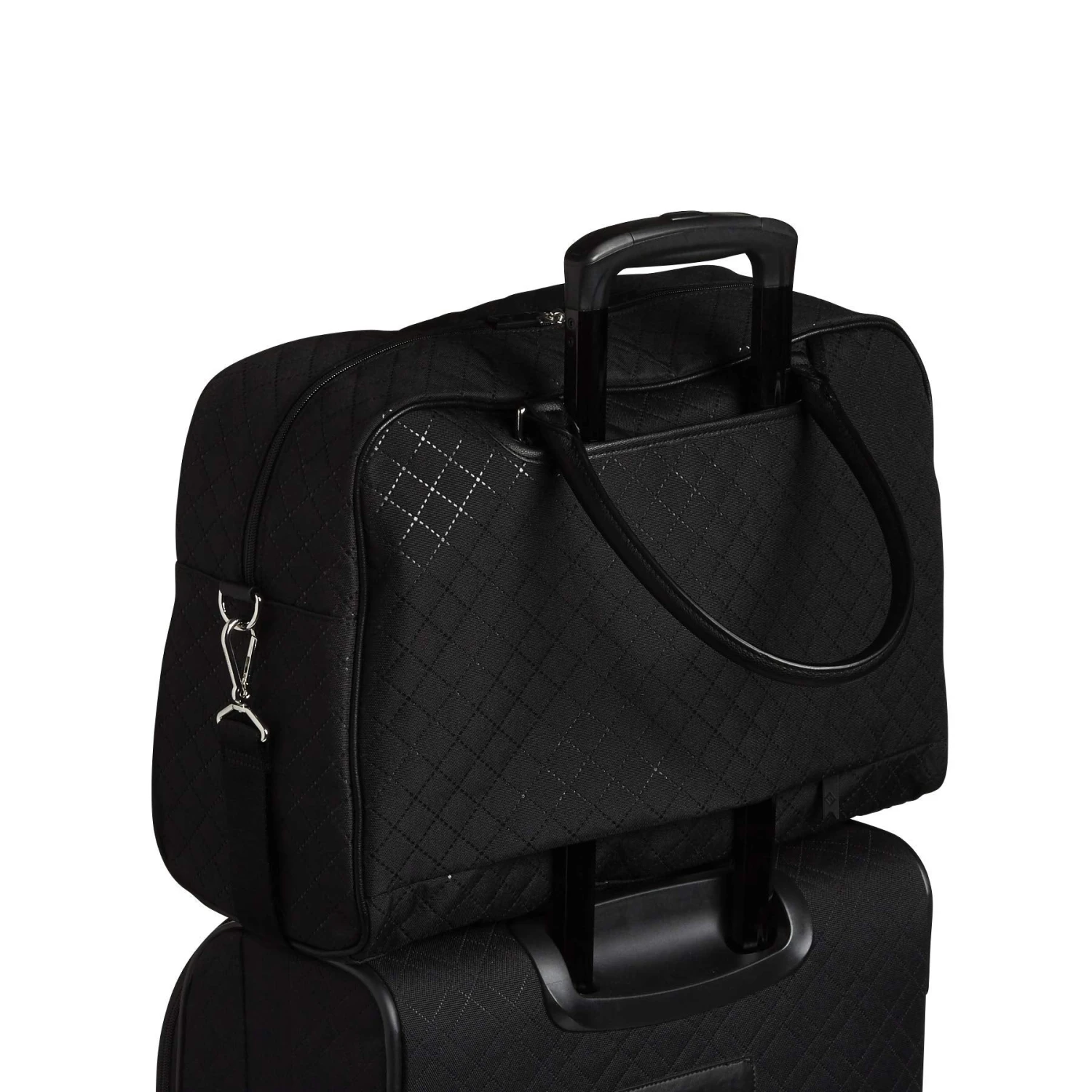 Vera Bradley Iconic Weekender Travel Bag, Microfiber, Classic Black 4 Vera Bradley Iconic Weekender Travel Bag, Microfiber, Classic Black - Image 2