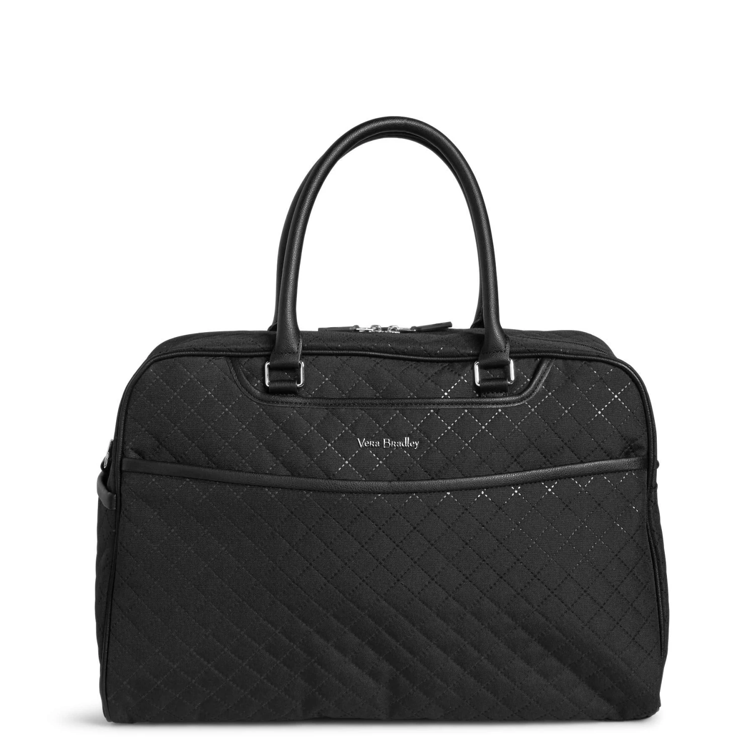 Vera Bradley Iconic Weekender Travel Bag, Microfiber, Classic Black 3 Vera Bradley Iconic Weekender Travel Bag, Microfiber, Classic Black