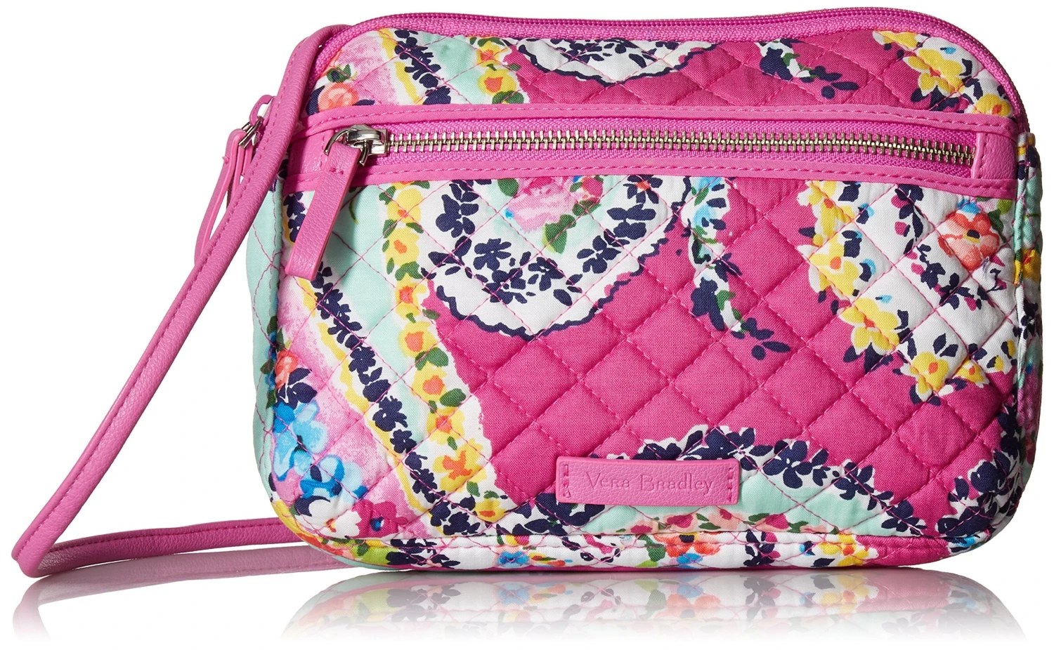 Vera Bradley Iconic Rfid Little Crossbody, Signature Cotton,Wildflower Paisley 3 Vera Bradley Iconic Rfid Little Crossbody, Signature Cotton,Wildflower Paisley