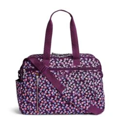 Vera Bradley Women's Lighten Up Weekender, Berry Burst -Fashion Bag Store 91q8Qd5WWHL