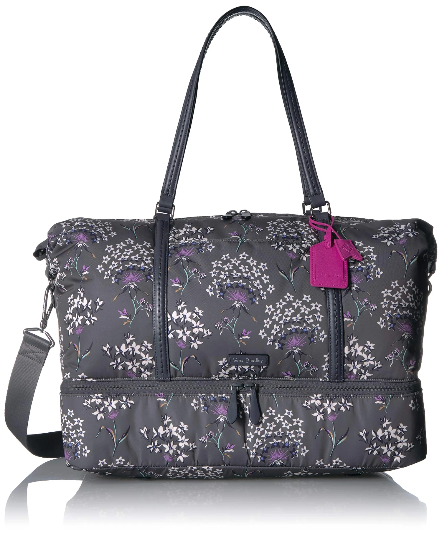 Vera Bradley Women's Midtown Travel Bag, Dandelion Wishes, One Size 9 Vera Bradley Women's Midtown Travel Bag, Dandelion Wishes, One Size - Image 7