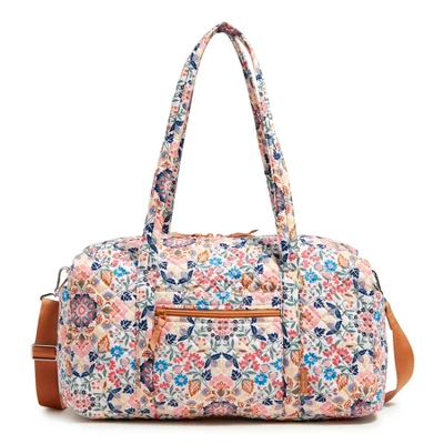 Vera Bradley Women's Cotton Medium Travel Duffel 11 Vera Bradley Women's Cotton Medium Travel Duffel - Image 9