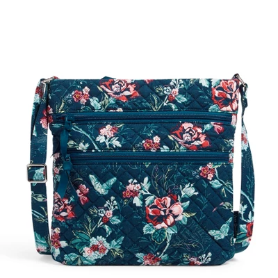 Vera Bradley Women's Cotton Triple Zip Hipster Crossbody Bag 6 Vera Bradley Women's Cotton Triple Zip Hipster Crossbody Bag - Image 4
