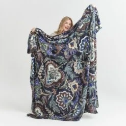 Vera Bradley Women's Fleece Plush Throw Blanket Full/Queen -Fashion Bag Store GUEST 2a91f3a2 821f 4a3a 8ae4 5c7b6f958866