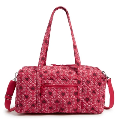 Vera Bradley Women's Cotton Medium Travel Duffel 9 Vera Bradley Women's Cotton Medium Travel Duffel - Image 7