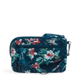 Vera Bradley Women's Recycled Cotton RFID Wristlet Rose Toile