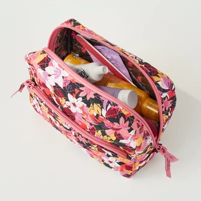 Vera Bradley Women's Cotton Large Cosmetic 4 Vera Bradley Women's Cotton Large Cosmetic - Image 2