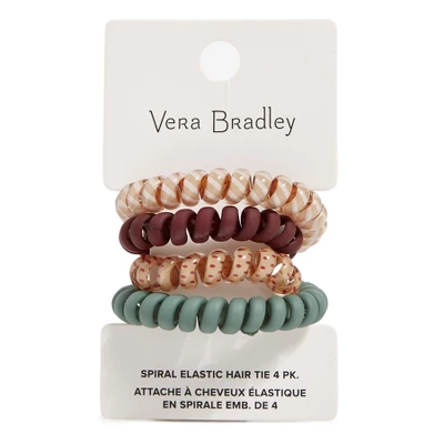 Vera Bradley Spiral Elastic Hair Tie 4 Pk 7 Vera Bradley Spiral Elastic Hair Tie 4 Pk - Image 5