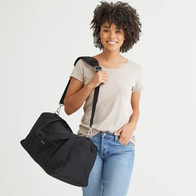 Vera Bradley Women's Microfiber Medium Travel Duffel Bag 5 Vera Bradley Women's Microfiber Medium Travel Duffel Bag - Image 3