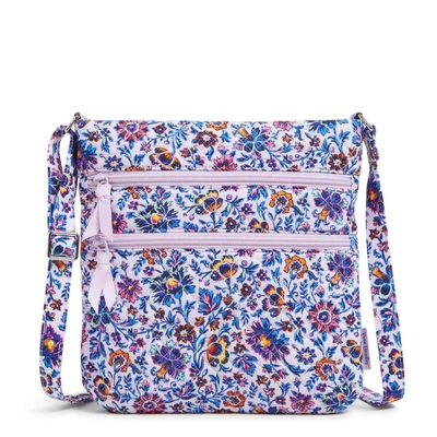 Vera Bradley Women's Cotton Triple Zip Hipster Crossbody Bag 11 Vera Bradley Women's Cotton Triple Zip Hipster Crossbody Bag - Image 9