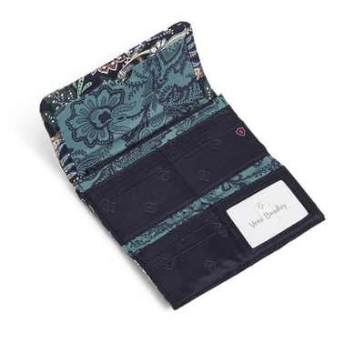 Vera Bradley Women's Cotton RFID Trifold Clutch Wallet 7 Vera Bradley Women's Cotton RFID Trifold Clutch Wallet - Image 5