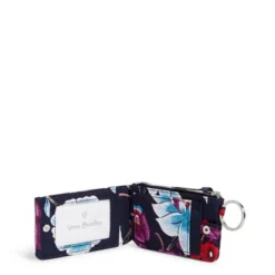 Vera Bradley Women's Performance Twill RFID Deluxe Zip ID Case