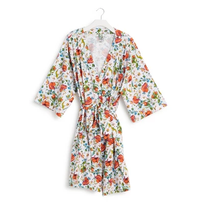 Vera Bradley Women's Cotton Knit Robe 10 Vera Bradley Women's Cotton Knit Robe - Image 8