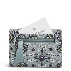 Vera Bradley Women's Cotton RFID Riley Compact Wallet